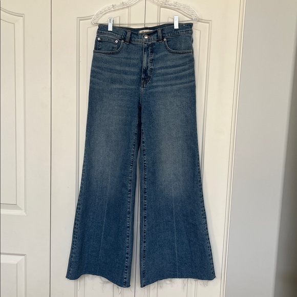 Madewell Flared Wide Leg Crop 28 Tall - Picture 3 of 4